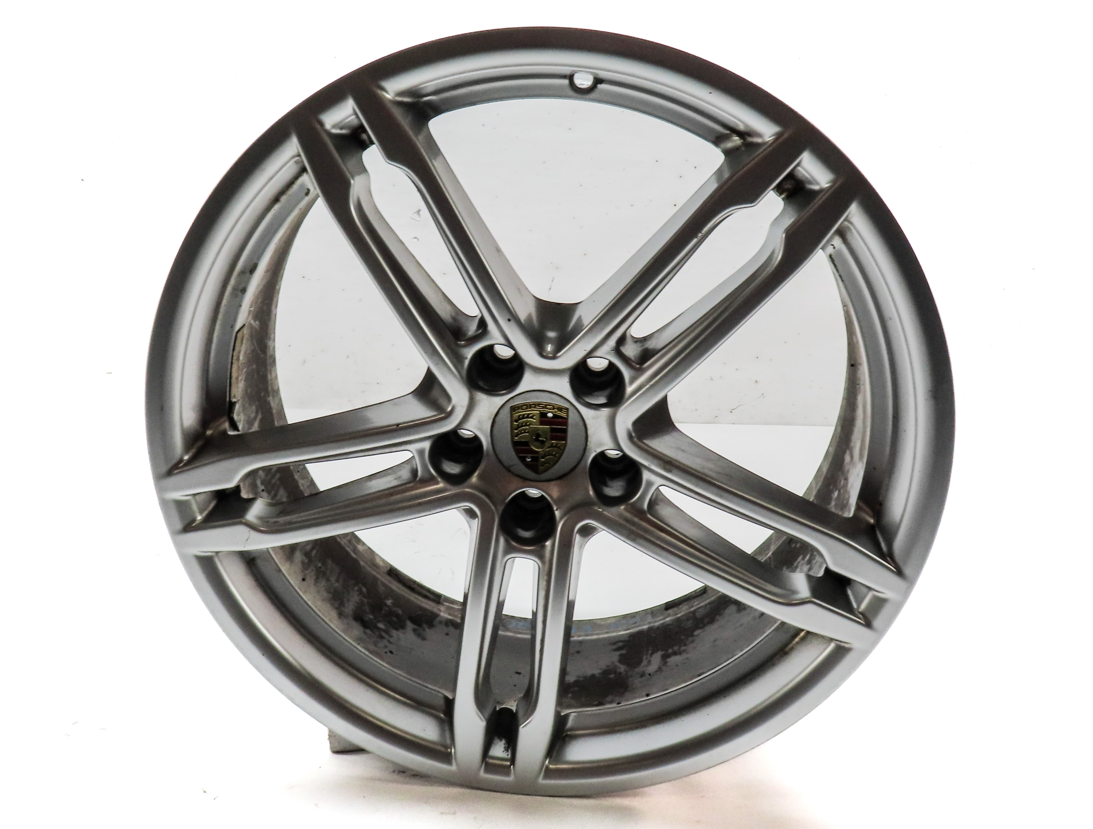 2015-2018 PORSCHE MACAN 95B 19x8 INCH ALUMINUM ALLOY 5 DOUBLE 10 SPOKE WHEEL RIM — exact item pictured